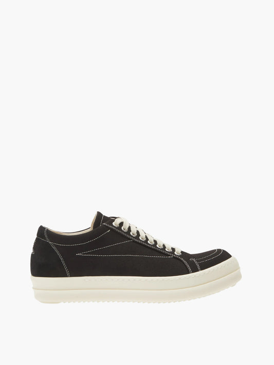 Rick Owens Sneakers Ro5 Wht Line Embroi Black