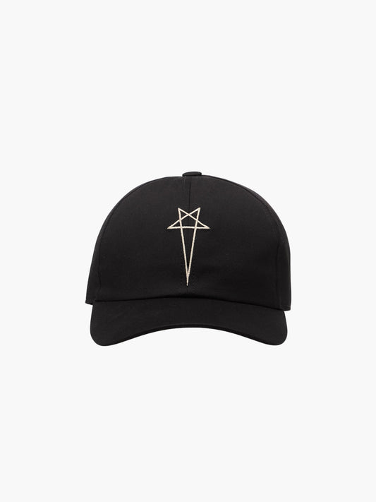 Rick Owens Cap Star Logo Black