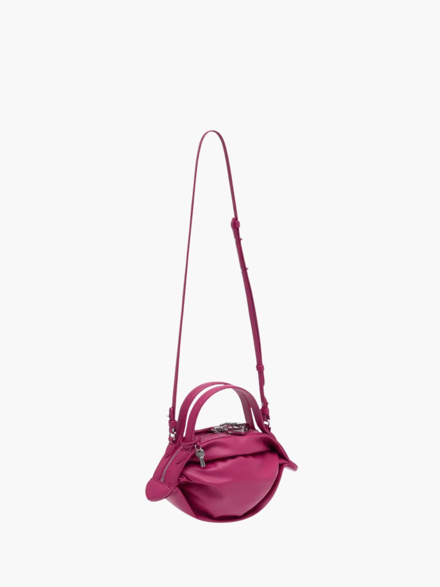 Kenzo Bag Crossbody Leather Deep Fuschia