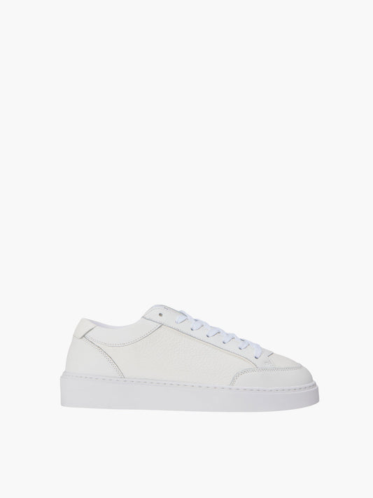 Cleens Sneakers C27 Textured Leather White