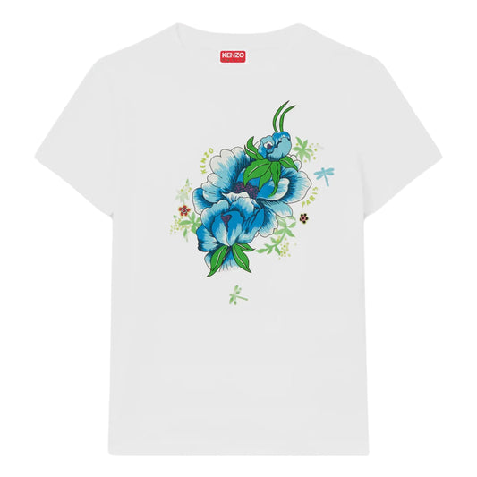 Kenzo T-Shirt Ladies Flower White