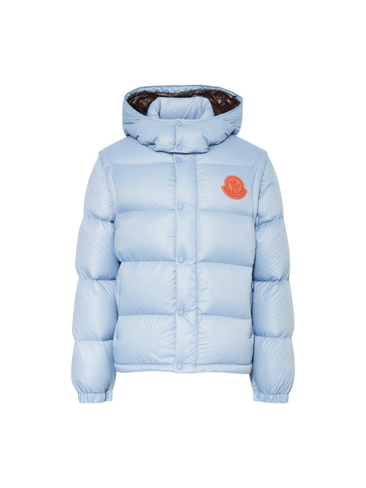 Moncler Jacket Cyclone Puffer Logo Blue