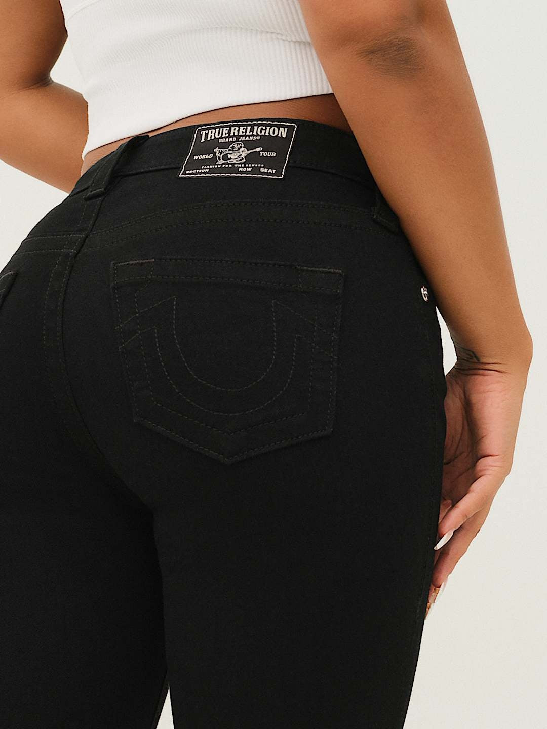 True Religion Jeans Jennie Mr Curvy Black Rinse