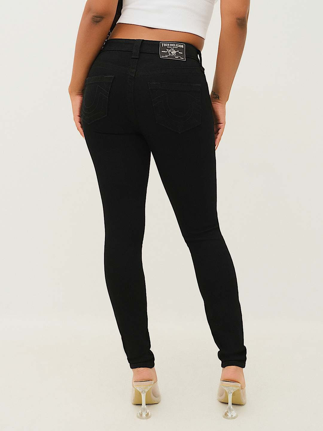 True Religion Jeans Jennie Mr Curvy Black Rinse