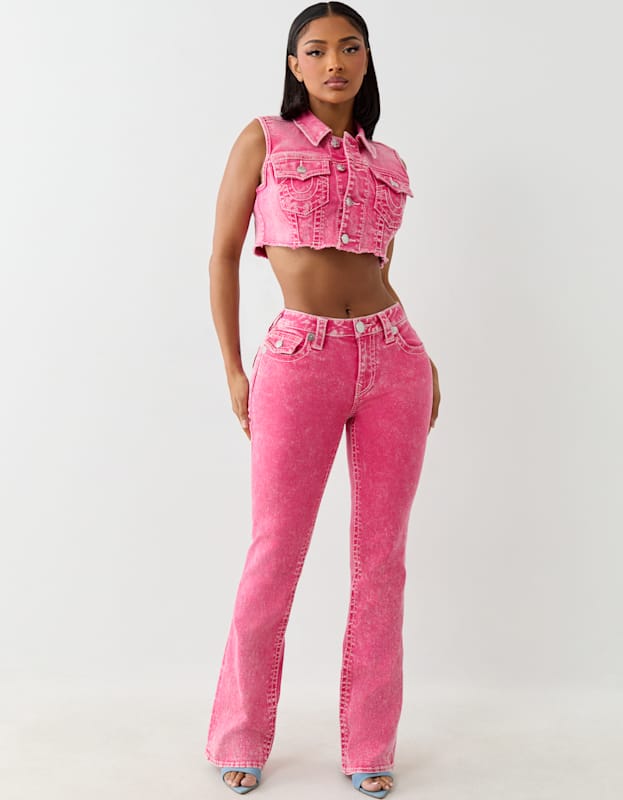 True Religion Becca Mr Boot Big T Flap Sunkist Coral