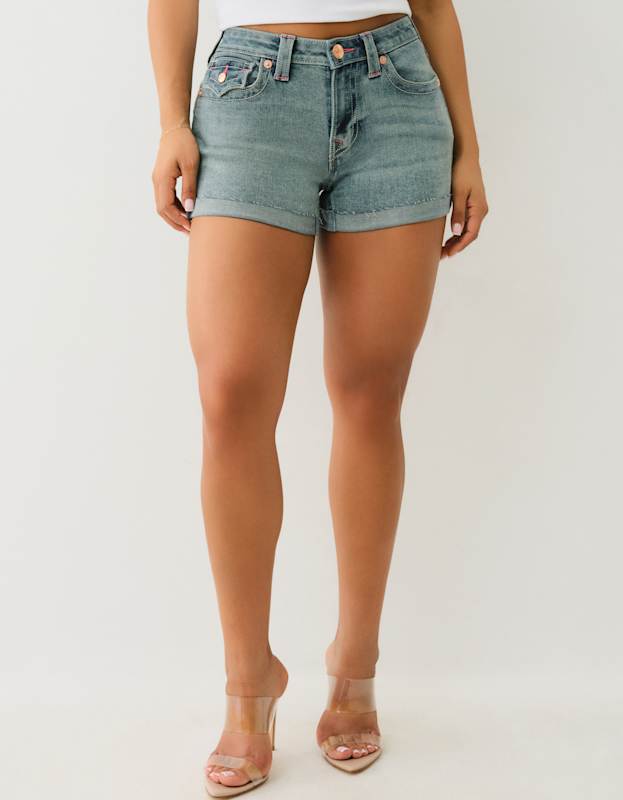True Religion I Love True Jennie Short Flap Seastorm