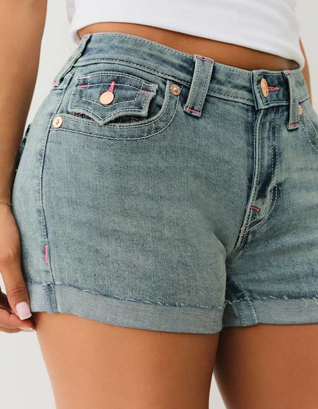 True Religion I Love True Jennie Short Flap Seastorm