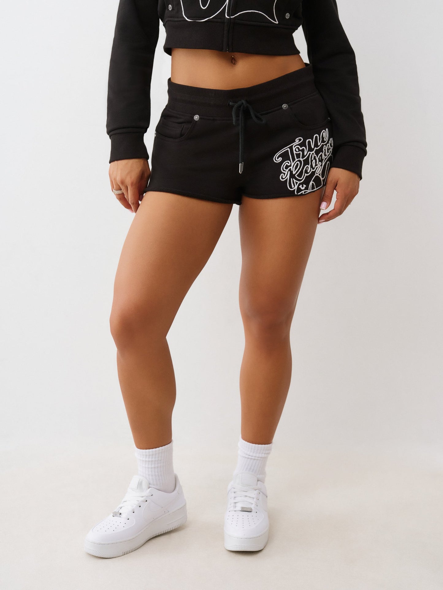 True Religion Shorts Tr Low Rise Joey Terry S Jet Black