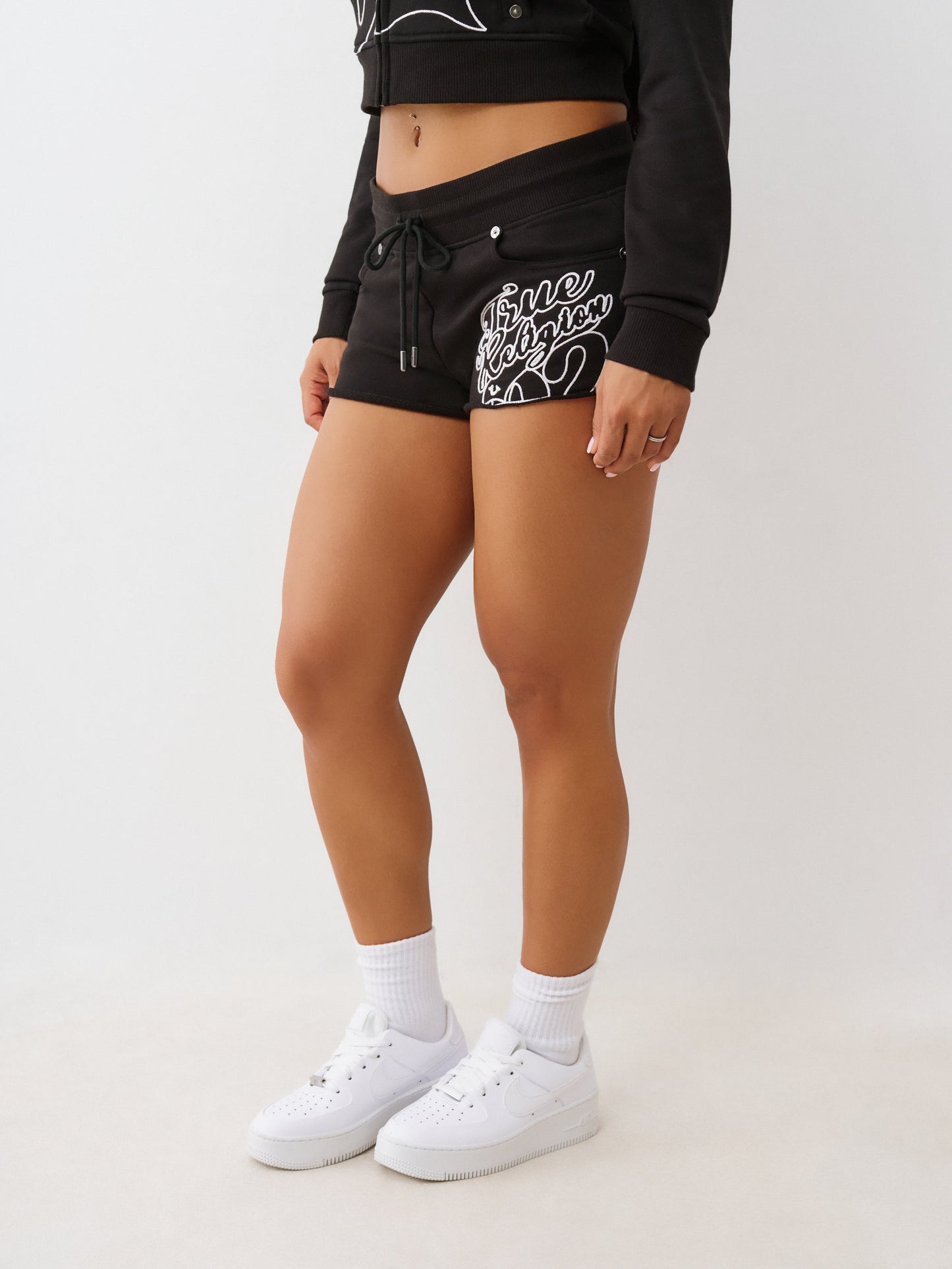 True Religion Shorts Tr Low Rise Joey Terry S Jet Black