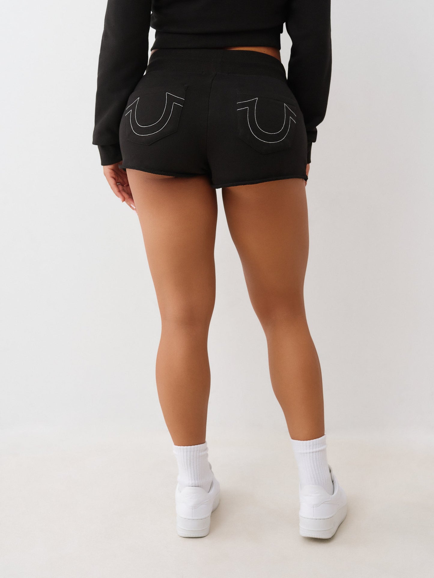 True Religion Shorts Tr Low Rise Joey Terry S Jet Black