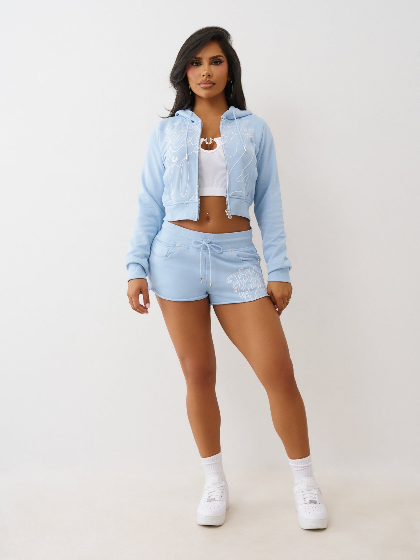 True Religion Shorts Tr Low Rise Joey Terry S Cerulean Blue
