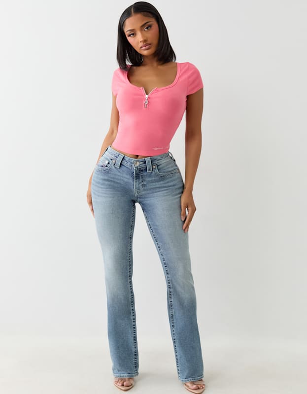 True Religion I Love True Becca Mr Bootcut Peak Spot