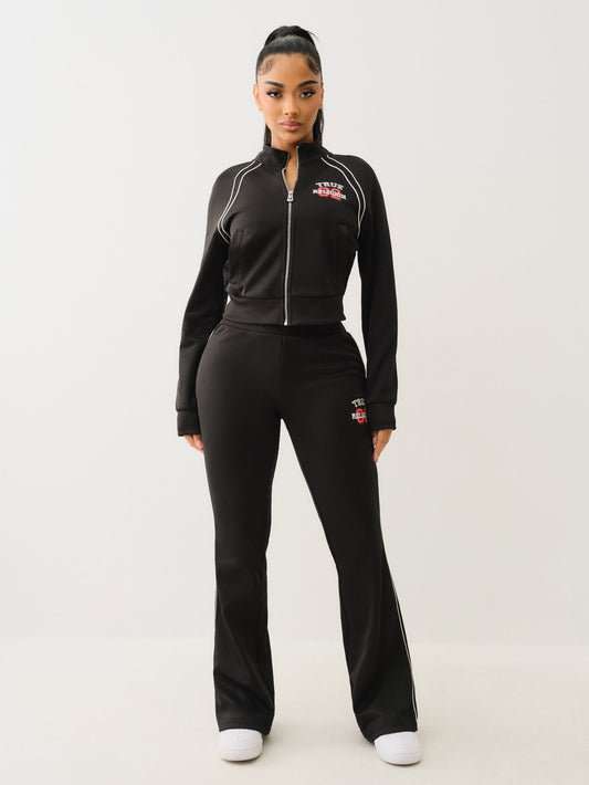 True Religion True Sporty Shrunken Track Jkt Jet Black