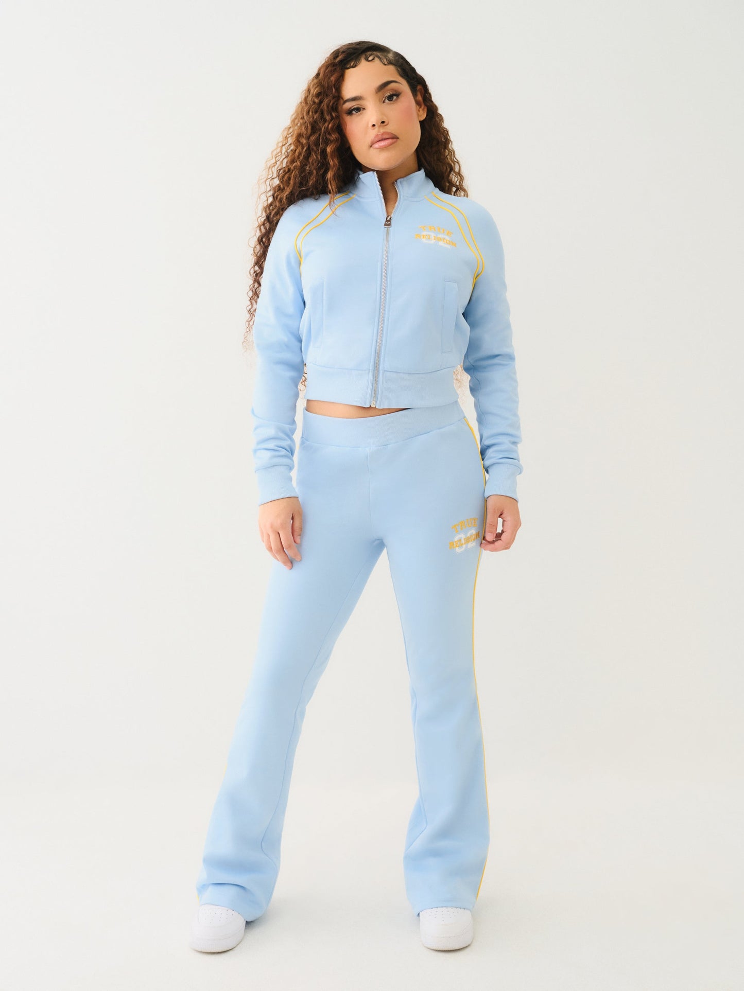 True Religion True Sporty Shrunken Track Jkt Cerulean Blue