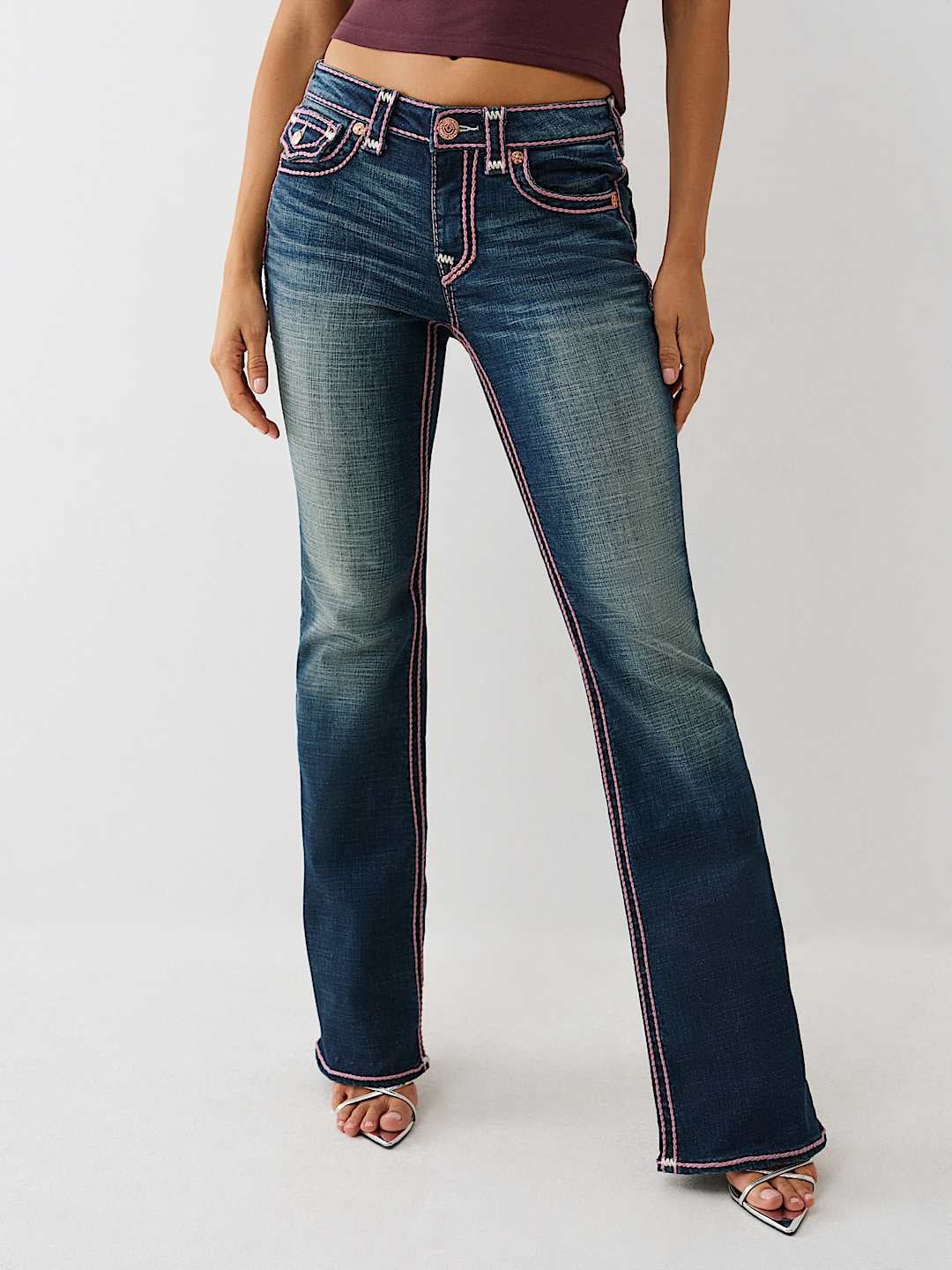 True Religion Jeans Becca Cut Flap Rope Stitch Jazz Lounge