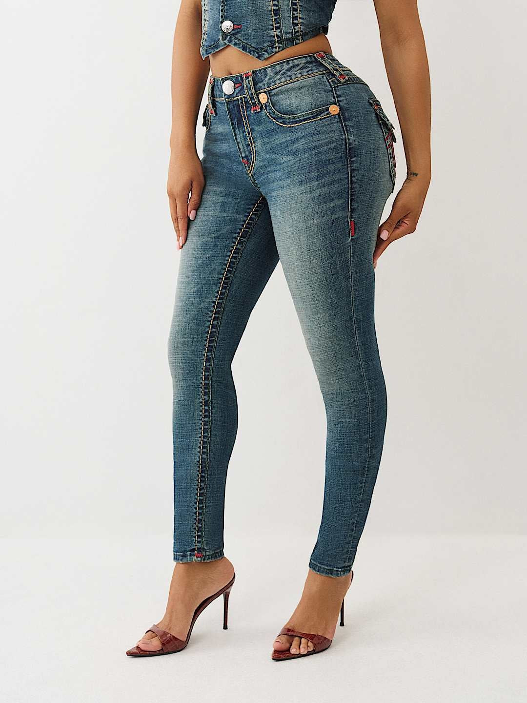 True Religion Jeans Jennie Mr Flap Sup T Twilight Spark