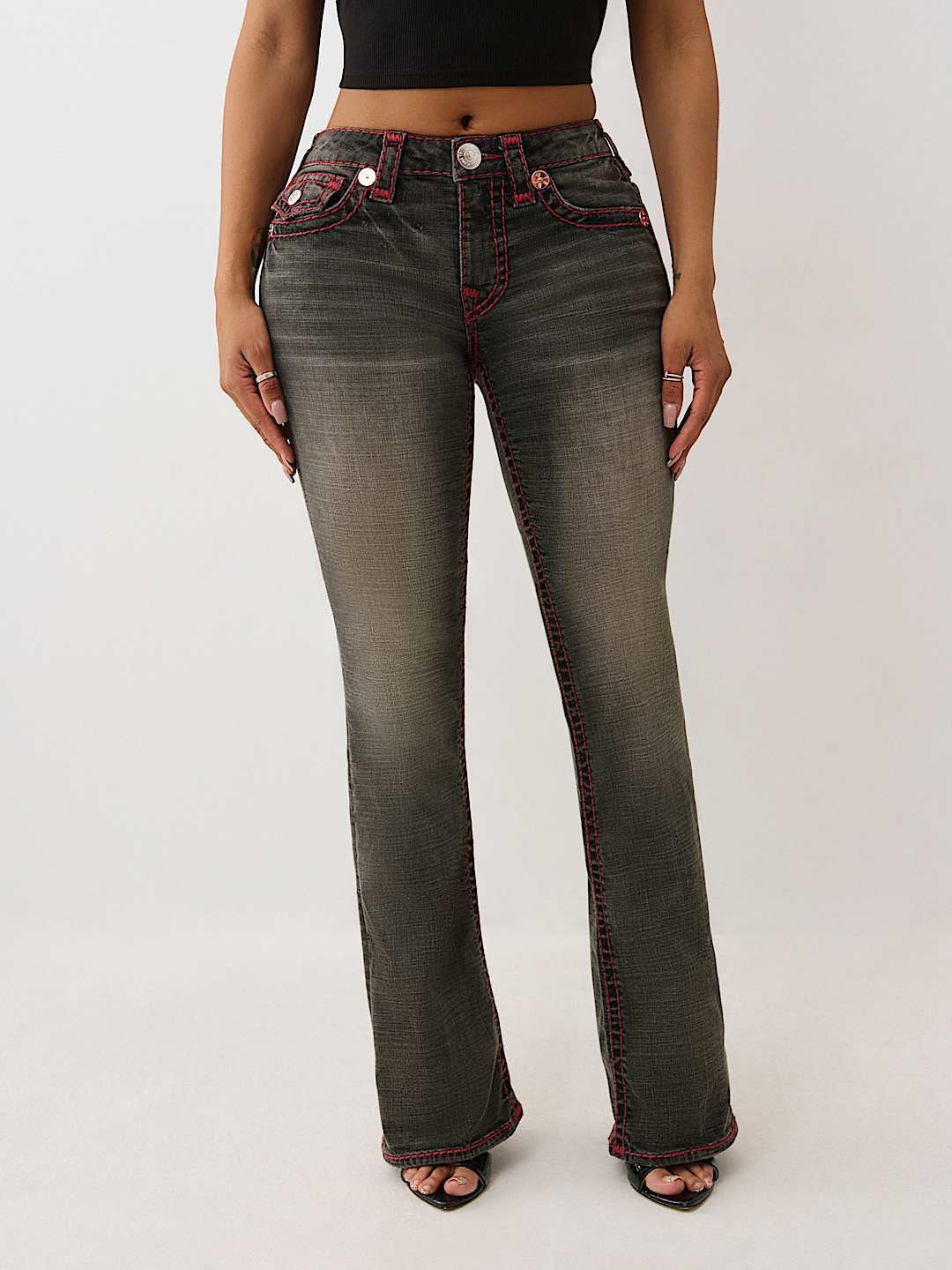 True Religion Jeans Becca Mr Cut Flap Sup T Compass Trail