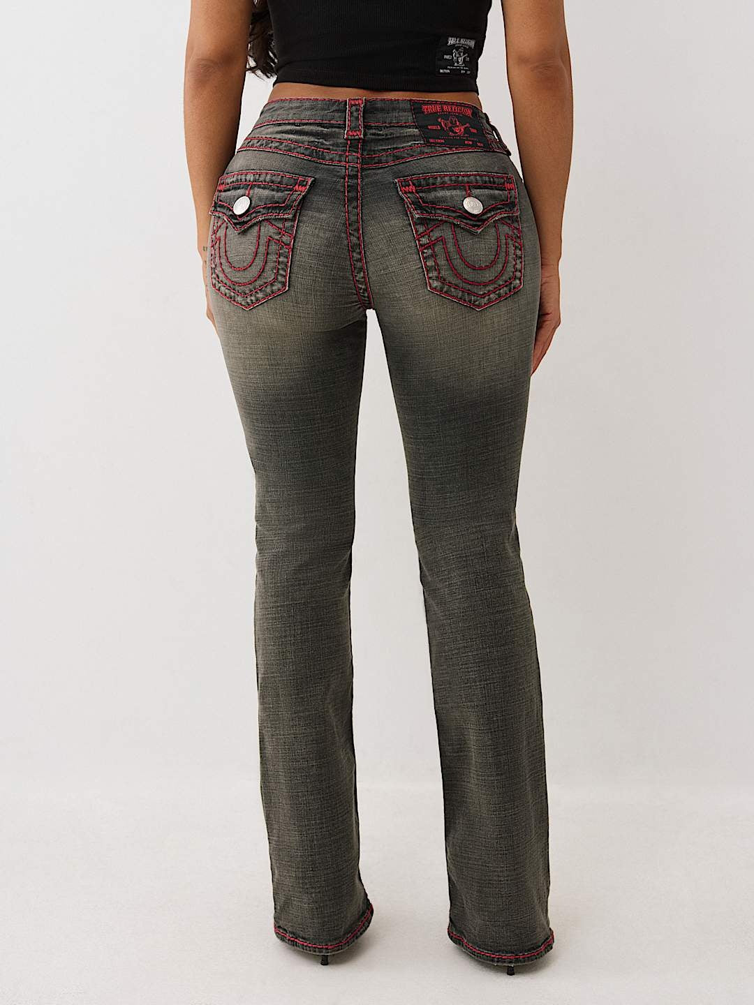True Religion Jeans Becca Mr Cut Flap Sup T Compass Trail