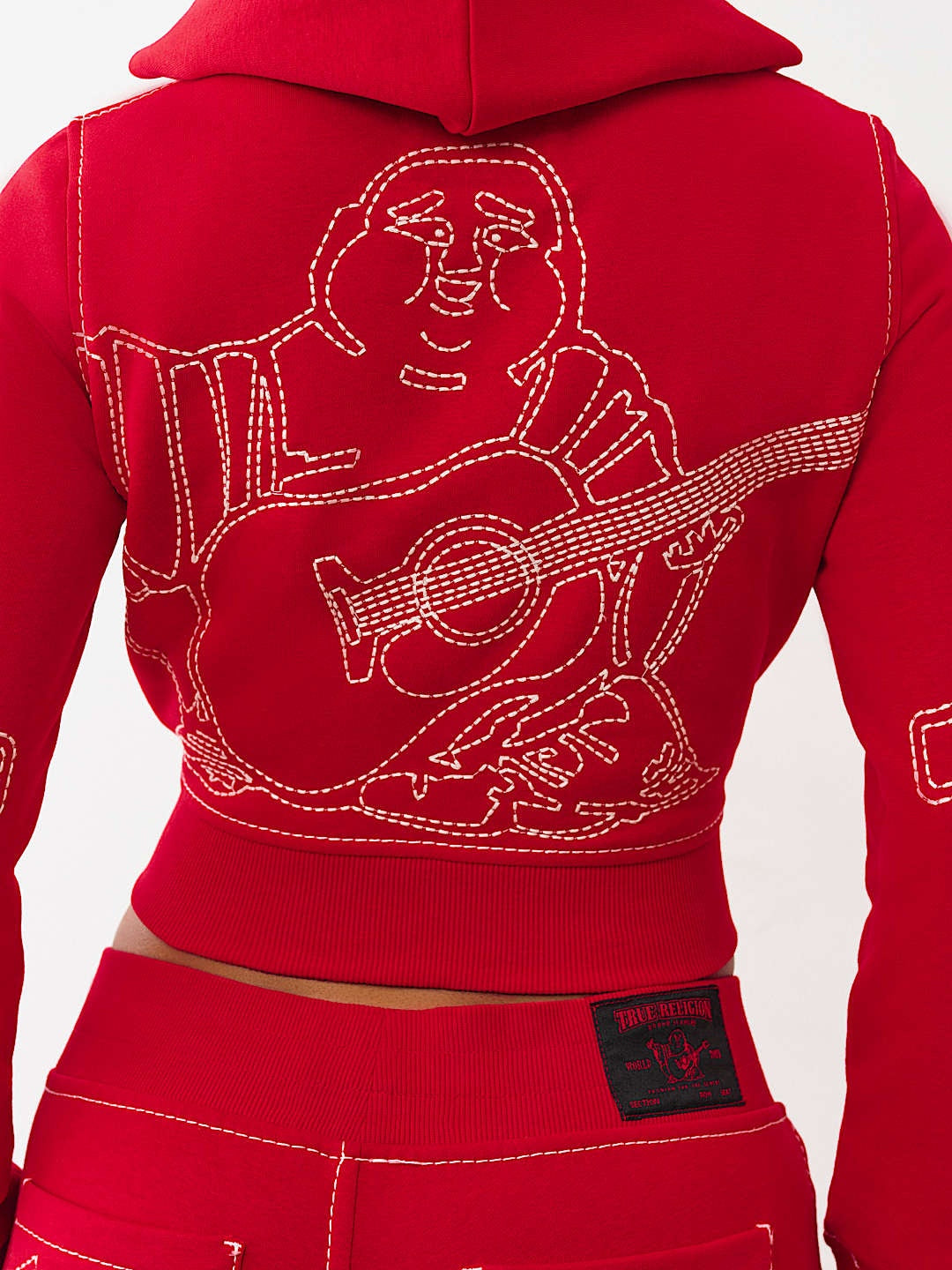 True Religion Hoodie Anniversary Big T Shrnkn Scarlet Sage