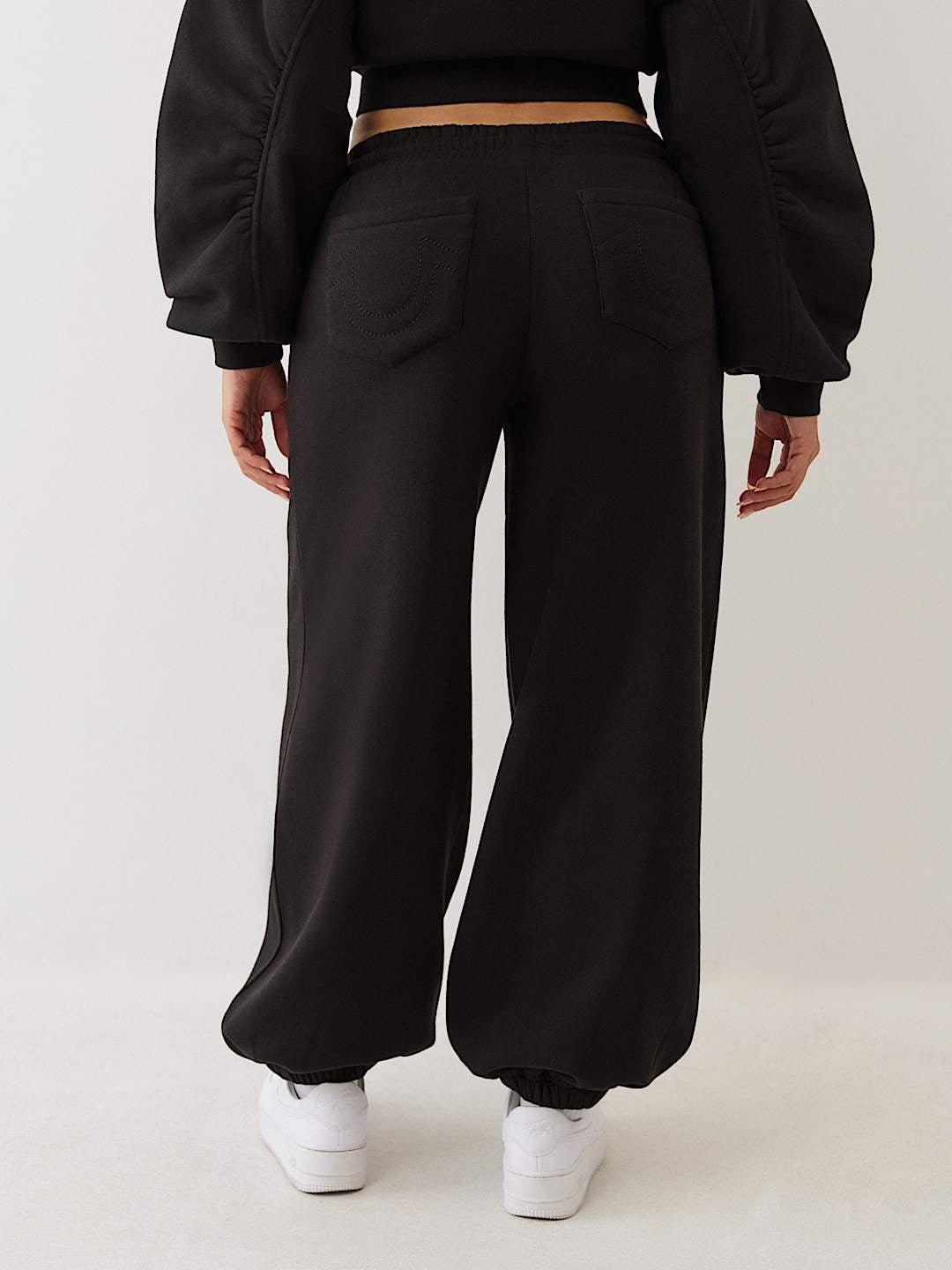 True Religion Jogger Crystals Leopard  Jet Black