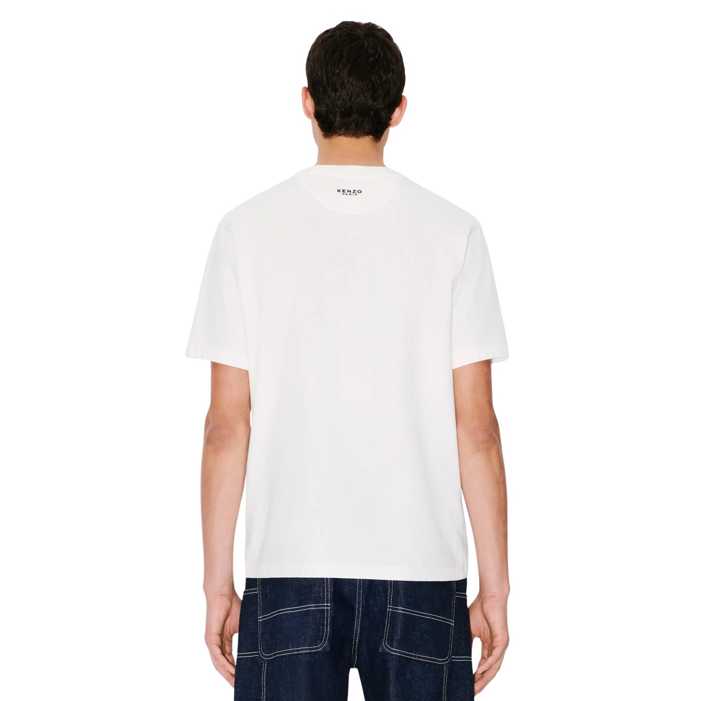 Kenzo T-Shirt Boke Flower Embroidered Off White