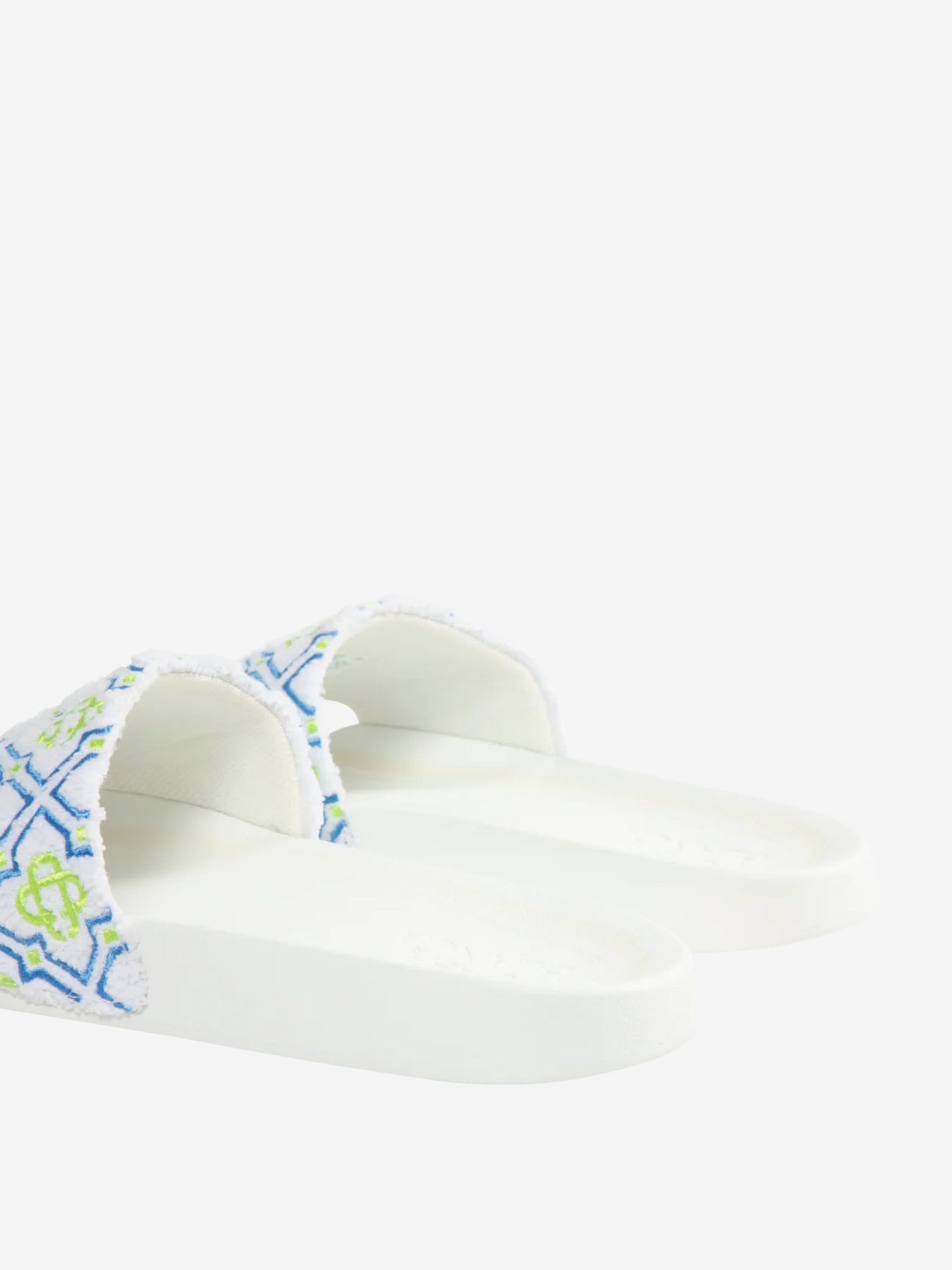 Casablanca Csl13 Monogram Pool Slide White