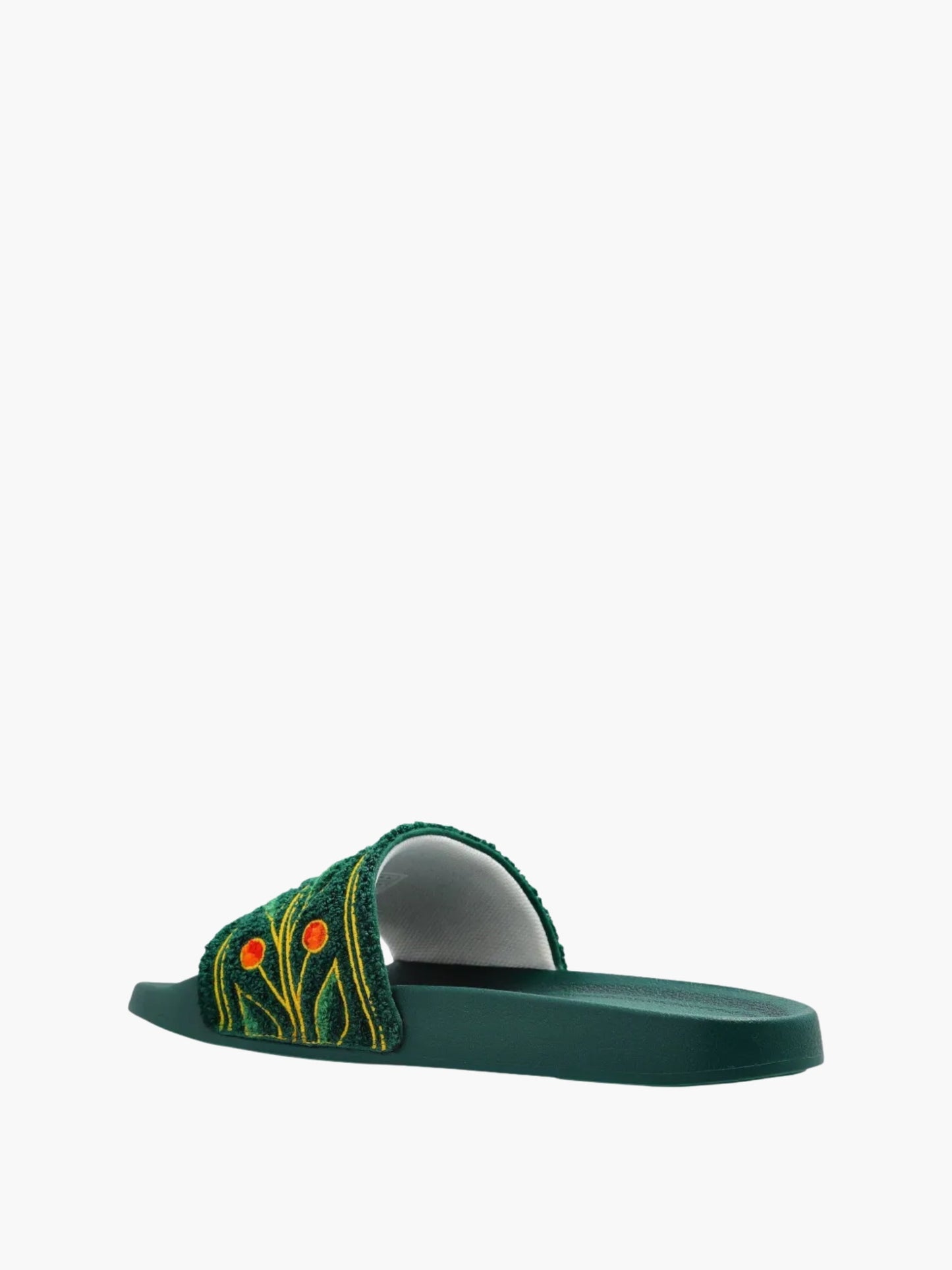 Casablanca Slides CSL18 Embroidered Terry Green