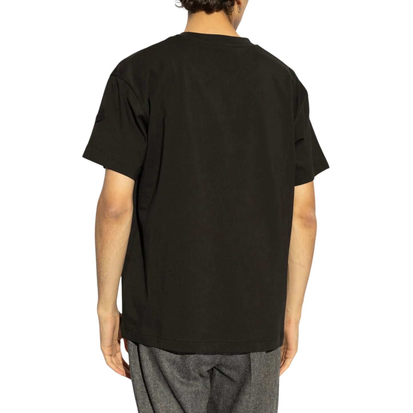 Moncler T-Shirt Mono M Logo Black
