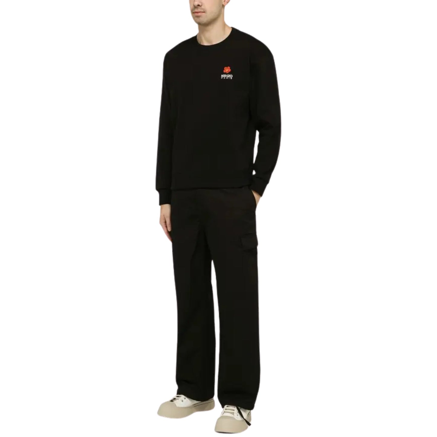 Kenzo Sweater Boke Flower Crest Black