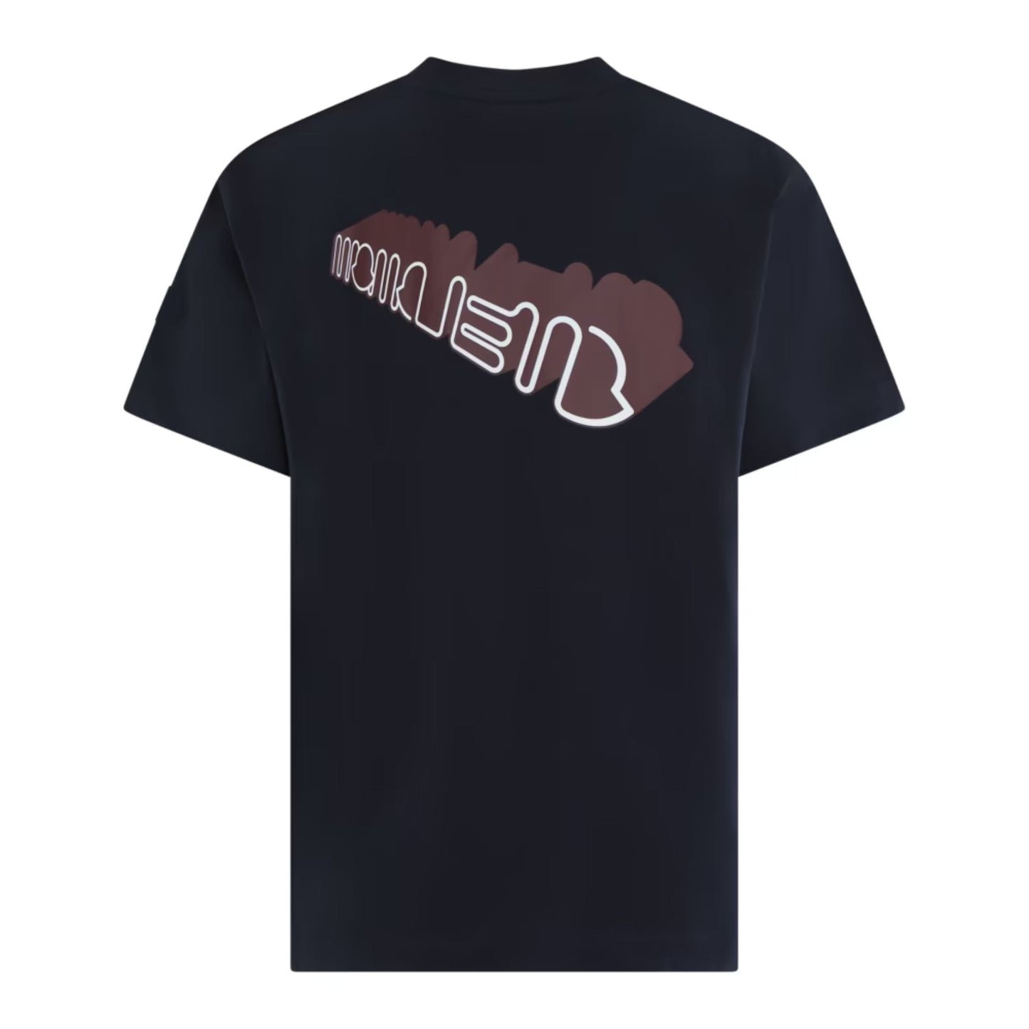 Moncler T-Shirt Solid Logo Black
