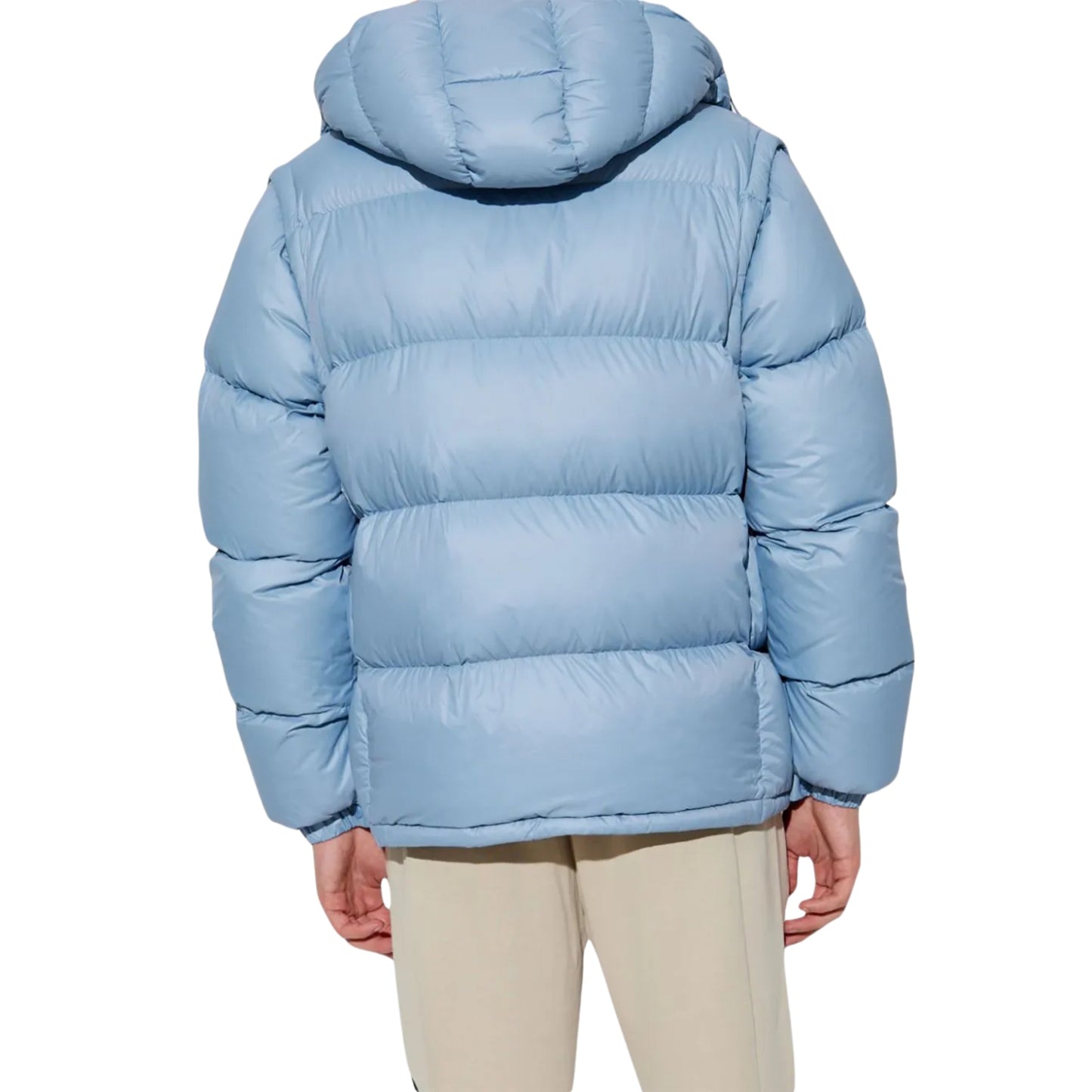 Moncler Jacket Cyclone Puffer Logo Blue