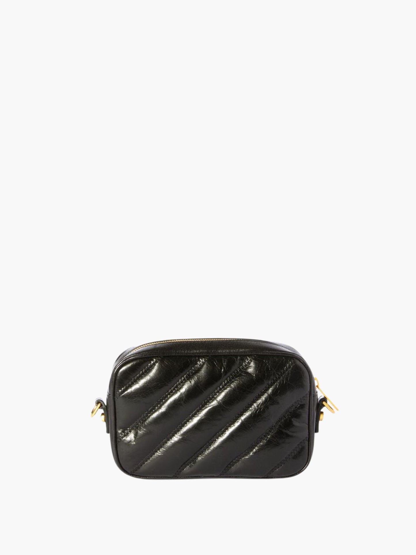 Off-White Bag Gold Logo Strap Black