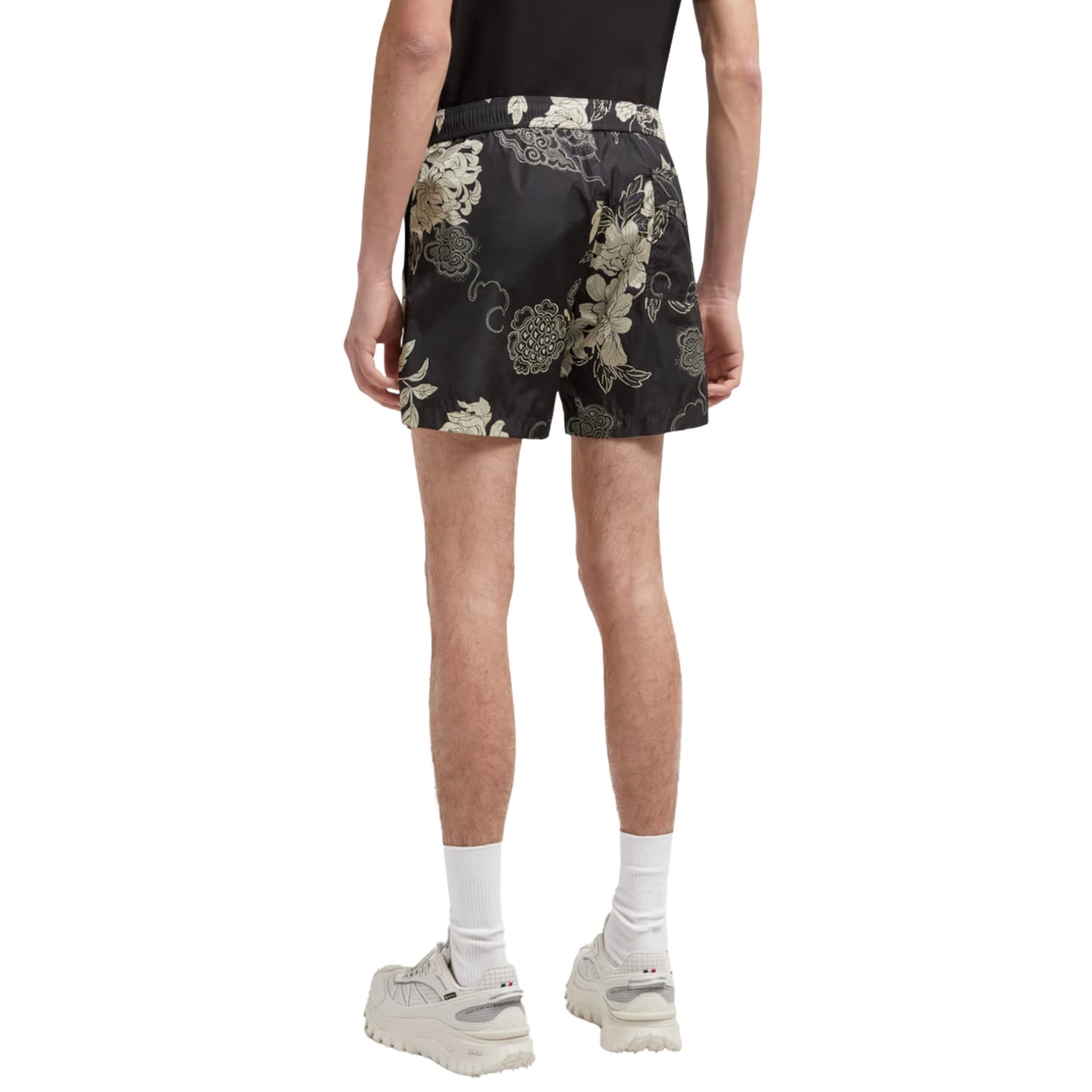 Moncler Shorts Floral Black