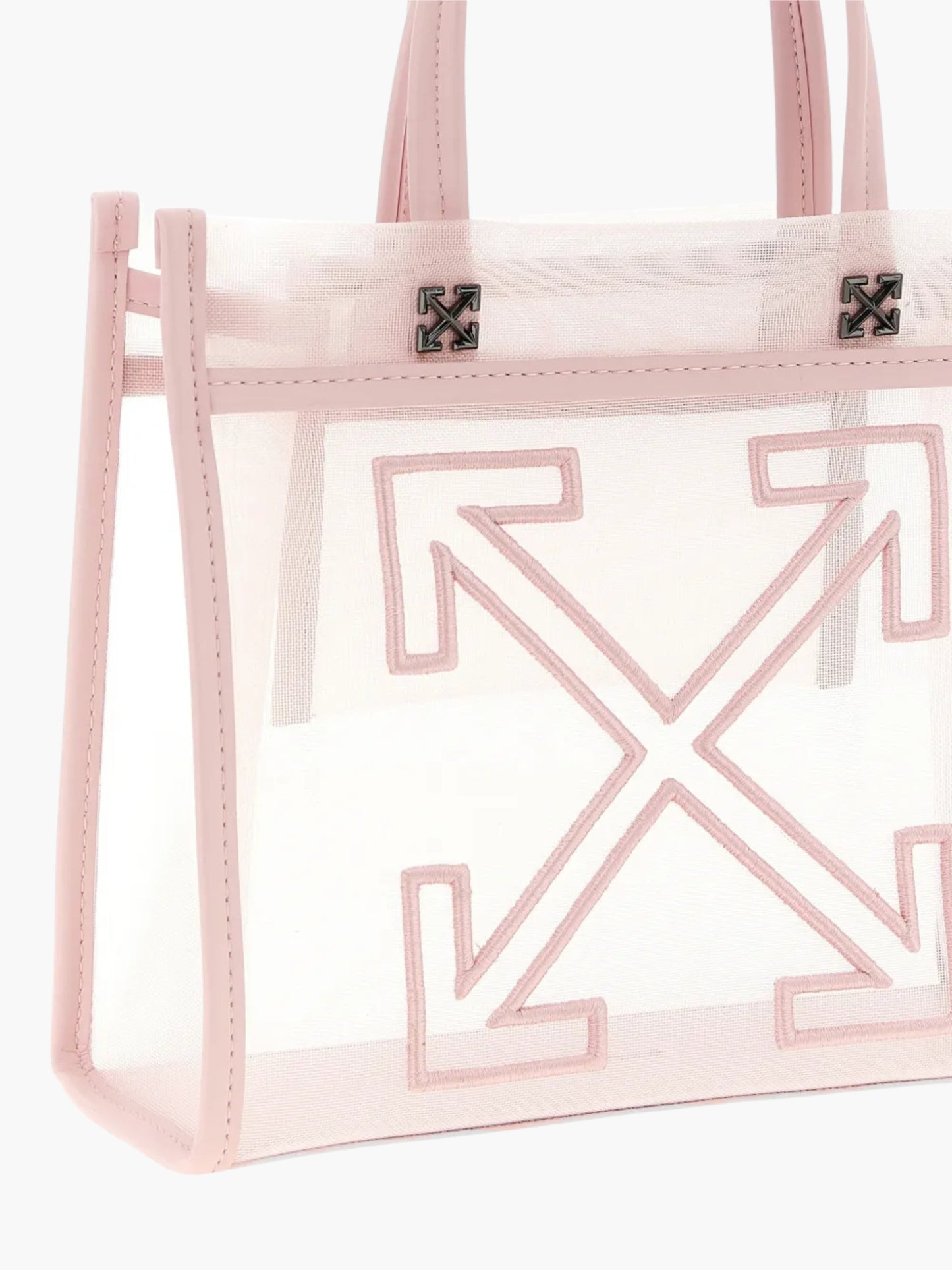 Off-White Bag Pink Logo Details  White