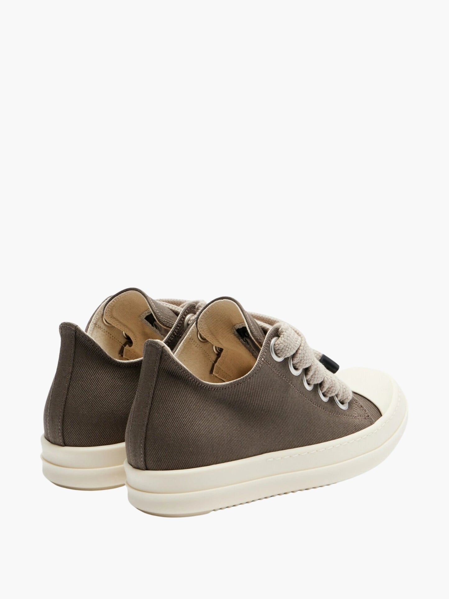 Rick Owens Sneakers Ro3 Wht Rubber Sole Brown