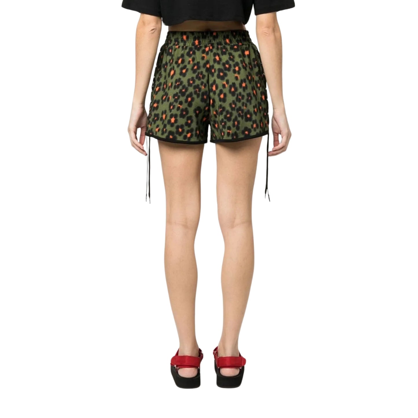 Kenzo Shorts Leopard Olive