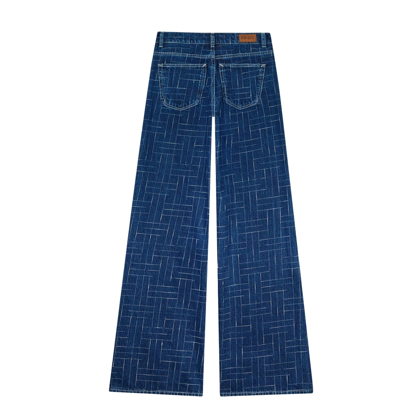 Kenzo Jeans Bara Cropped Fit Blue