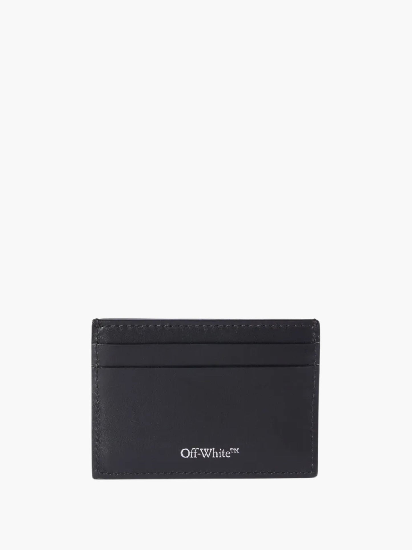 Off-White Cardholder White Print Black