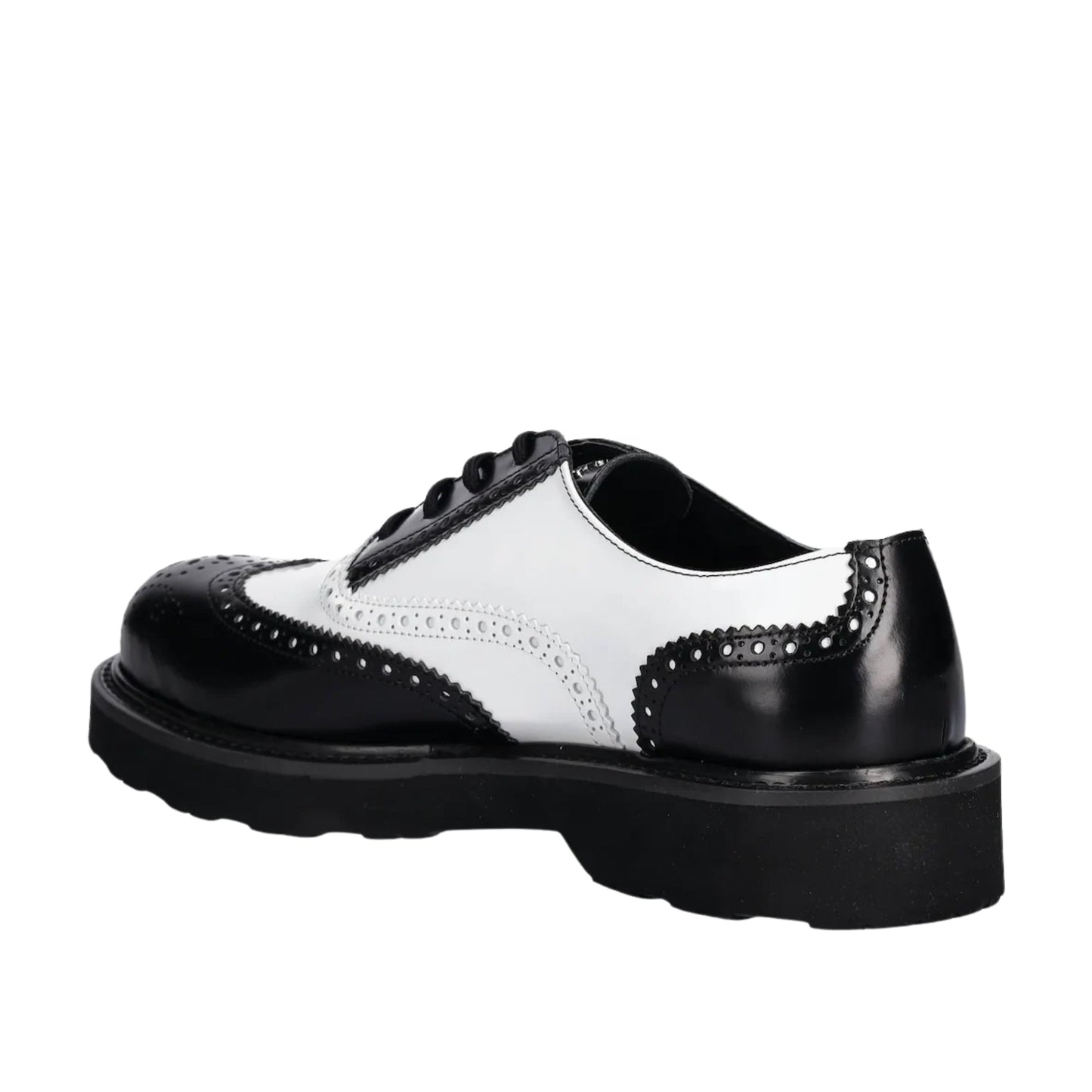 Kenzo Derby Shoes Leather White-Black