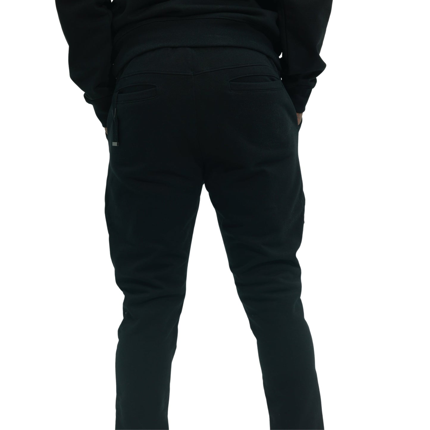 Capone Sweatpants Zipped Black