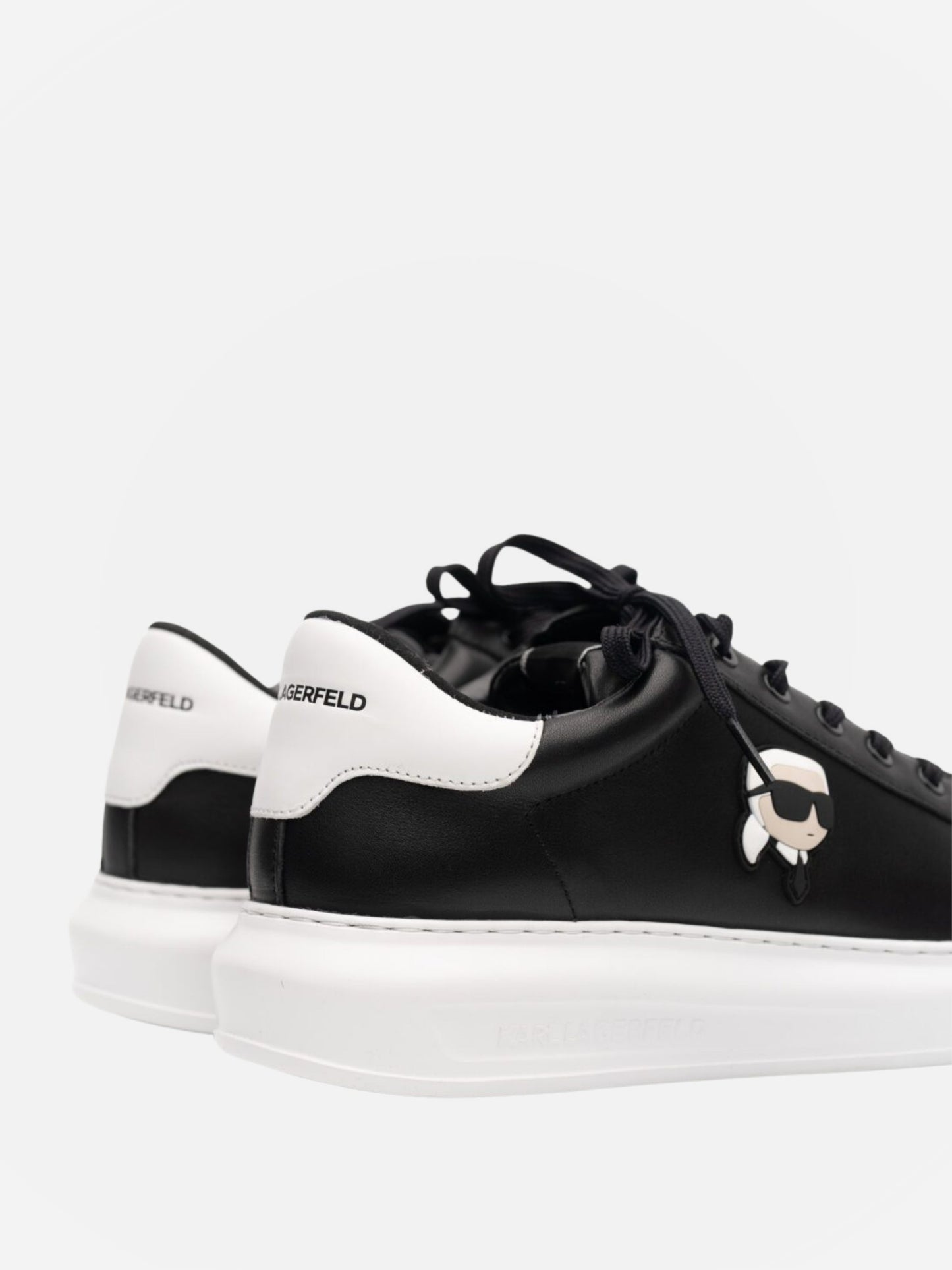 Karl Lagerfeld  Kl470 Sneaker Kapri Mens Karl Nft Lo Lace Black Leather