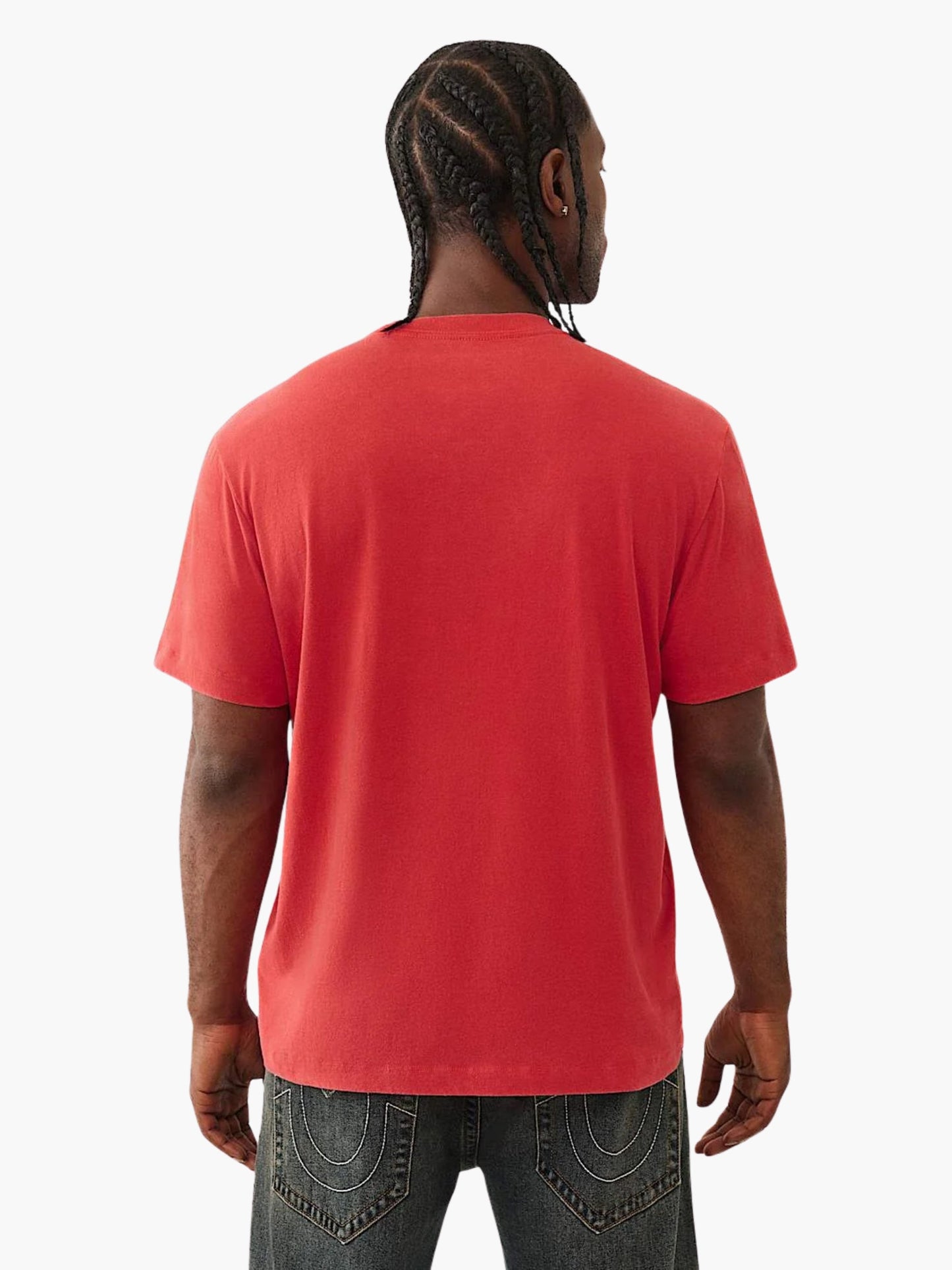 True Religion T-Shirt Mfg Tiger Vintage Trv Red