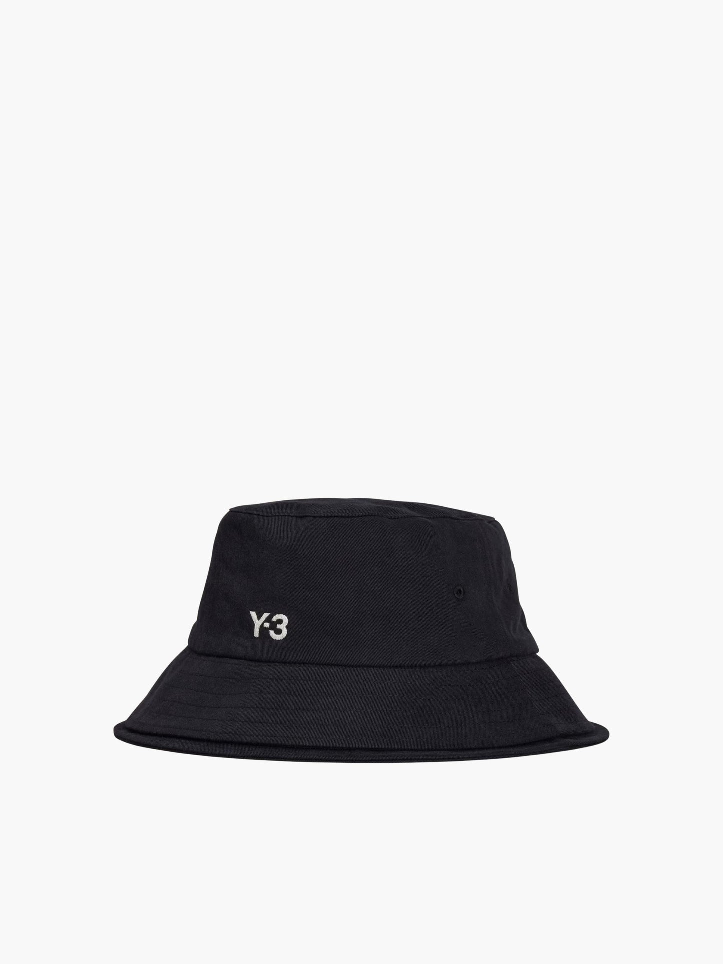 Y-3 Bucket Hat 3 Stripes Black