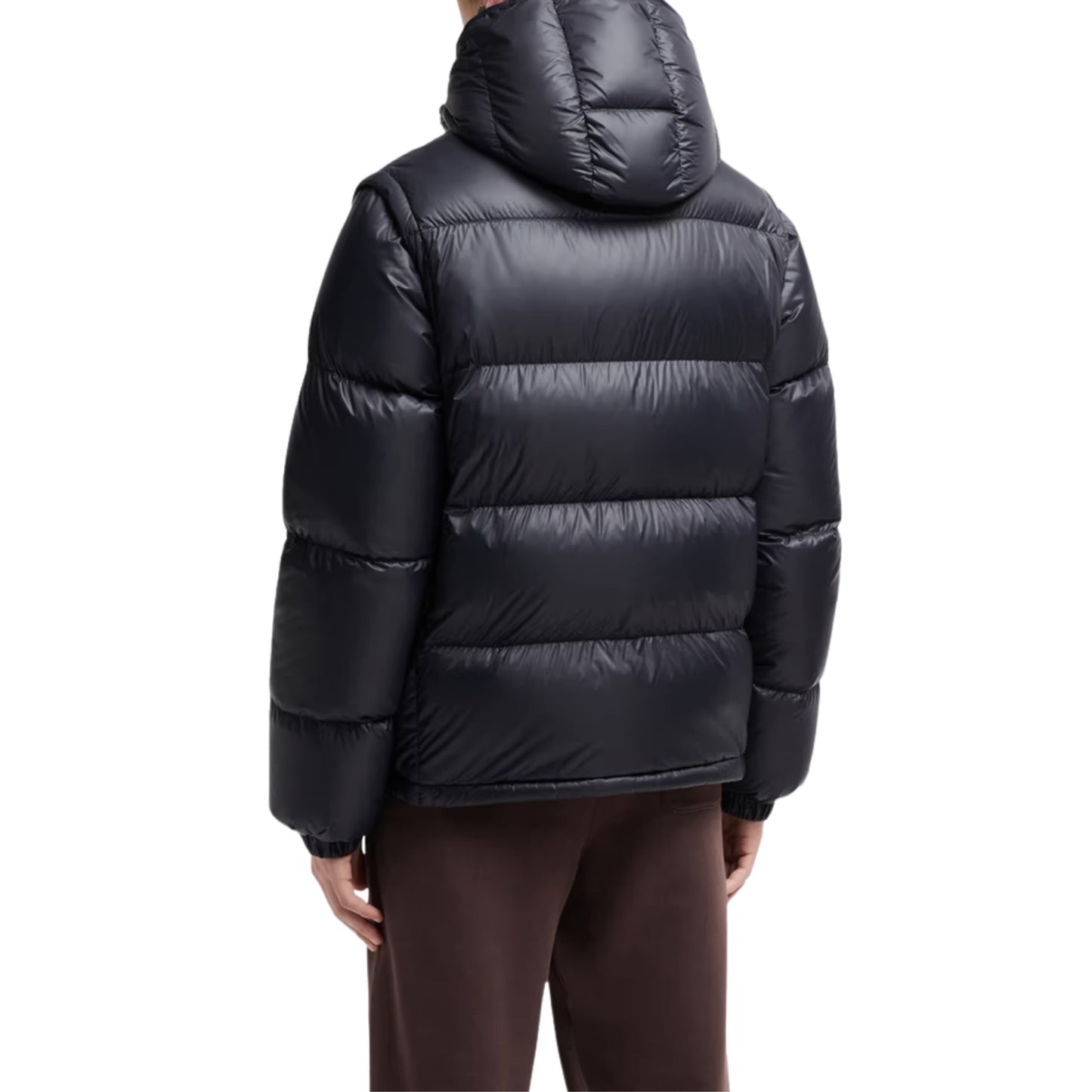 Moncler Jacket Cyclone Puffer Logo Black
