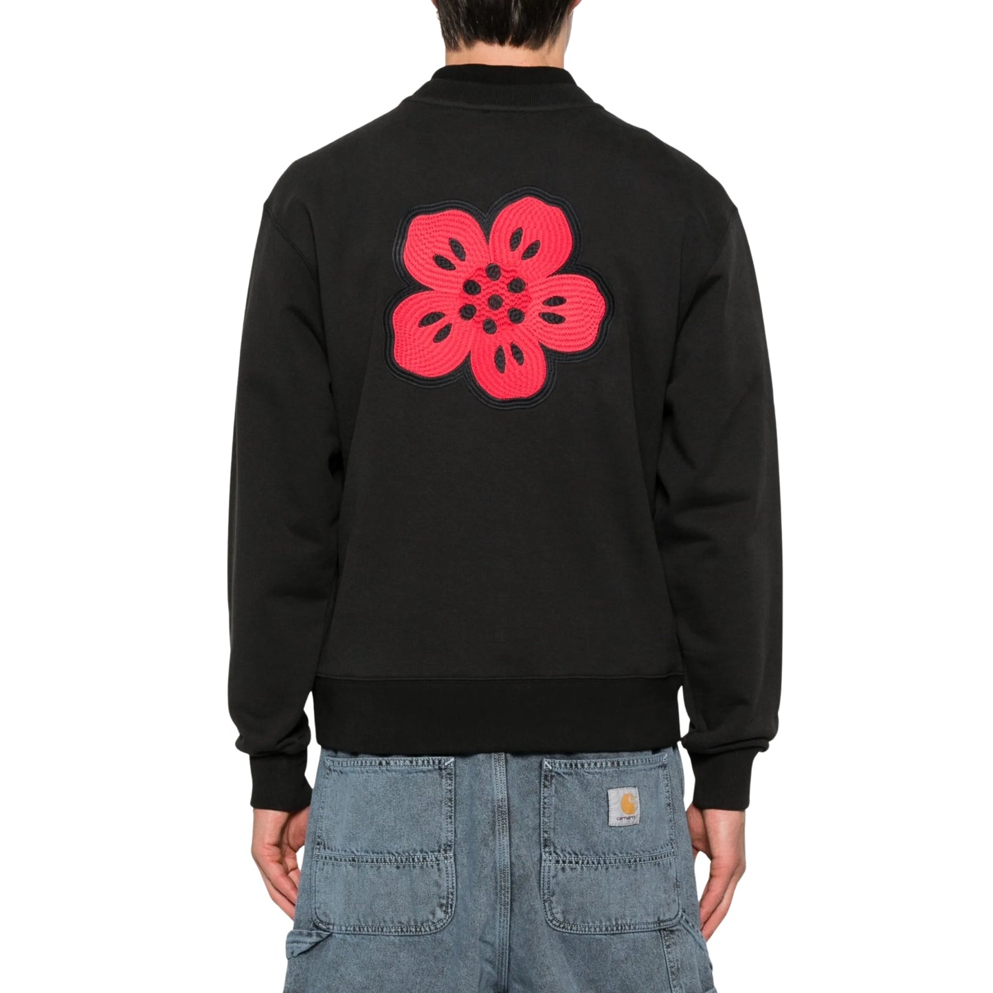 Kenzo Sweater Boke Flower Embroidered Black