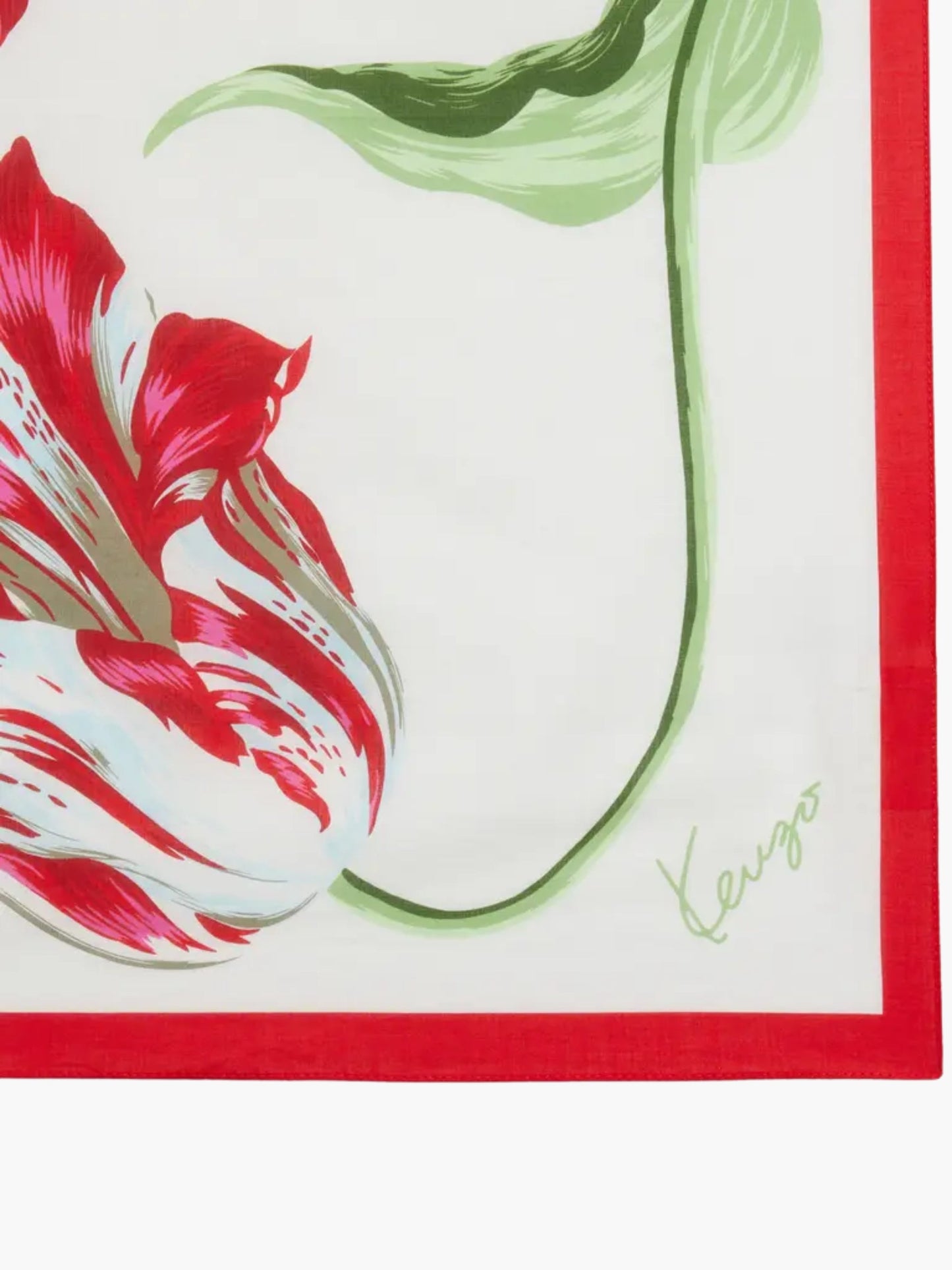 Kenzo Bandana Cherry Knitted Off White