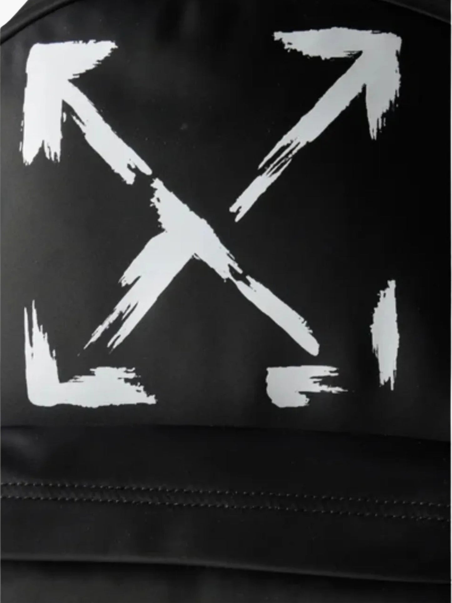 Off-White Bag Painted Logo Black