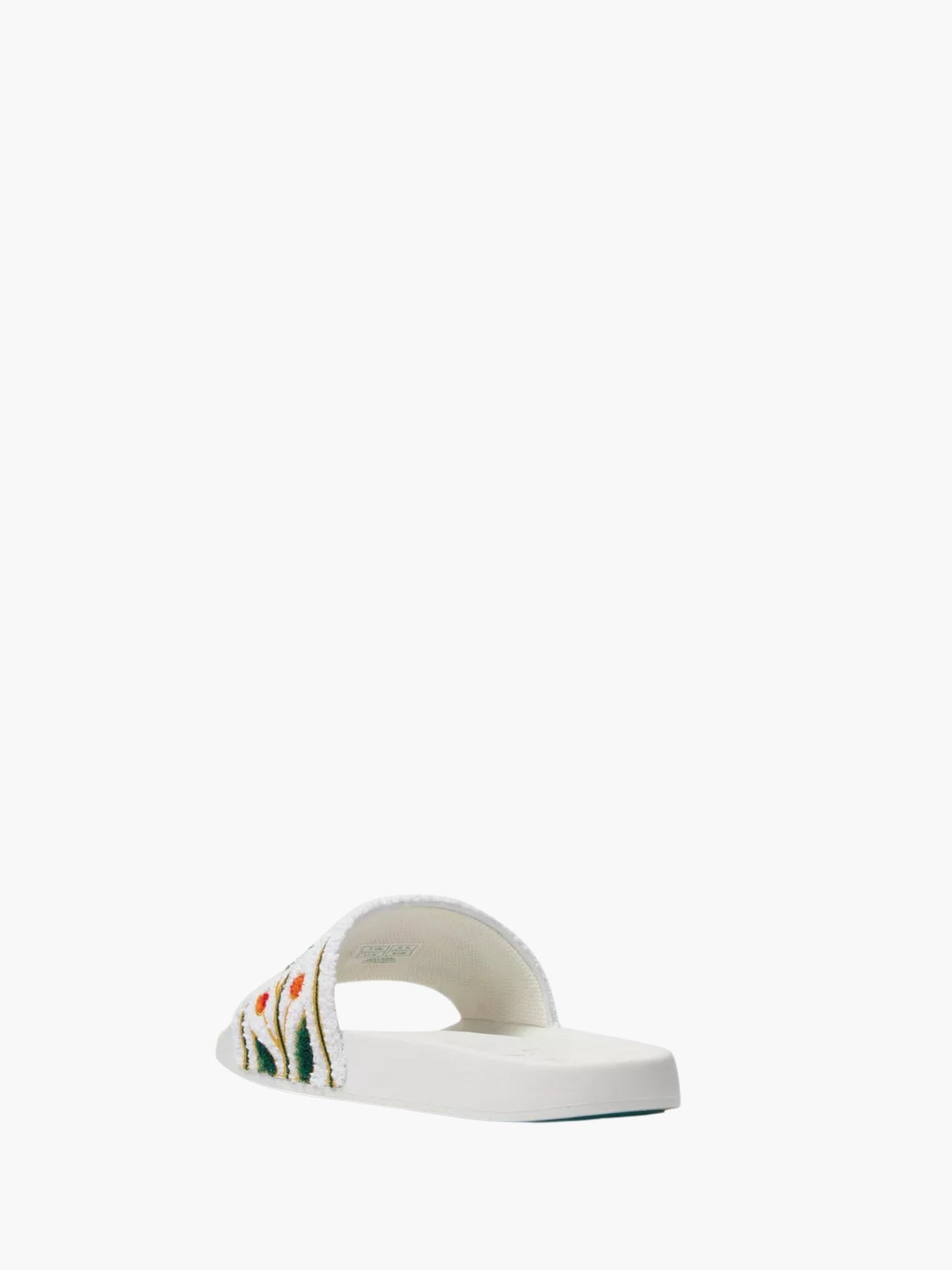 Casablanca Slides CSL19 Embroidered Terry White
