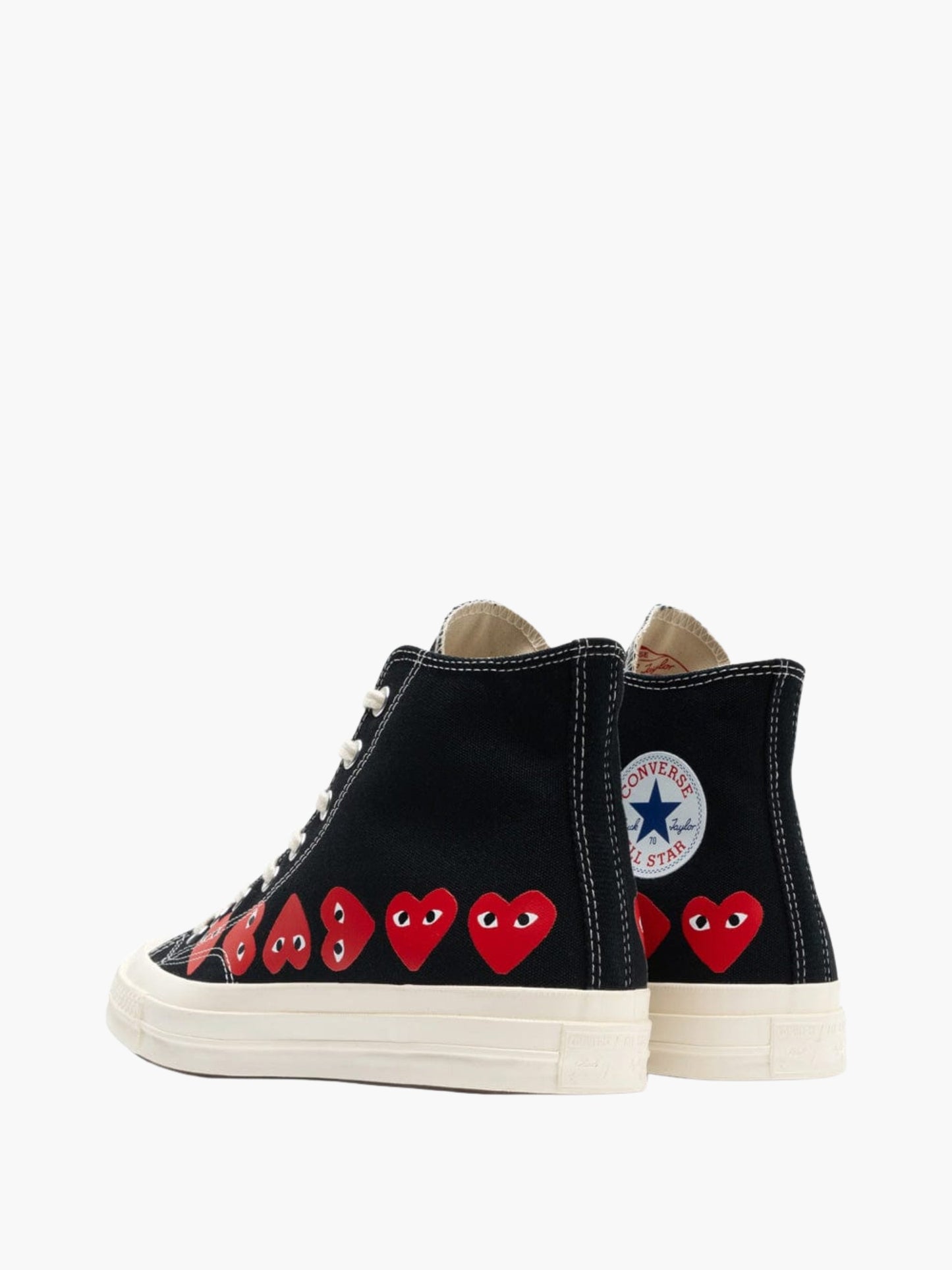 Comme Des Garcons Sneaker Hi Allover Hearts Black