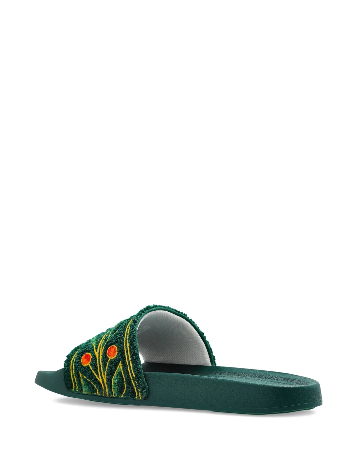 Casablanca Csl11 Embroidered Terry Slider Green